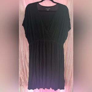 Black V-Neck Coverup Dress